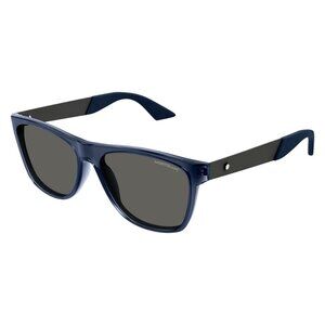 New MONT BLANC Extreme Blue Square MB0298S 002 Sunglasses Women